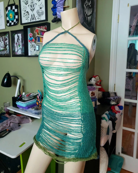 Fairy Green Knit Dress