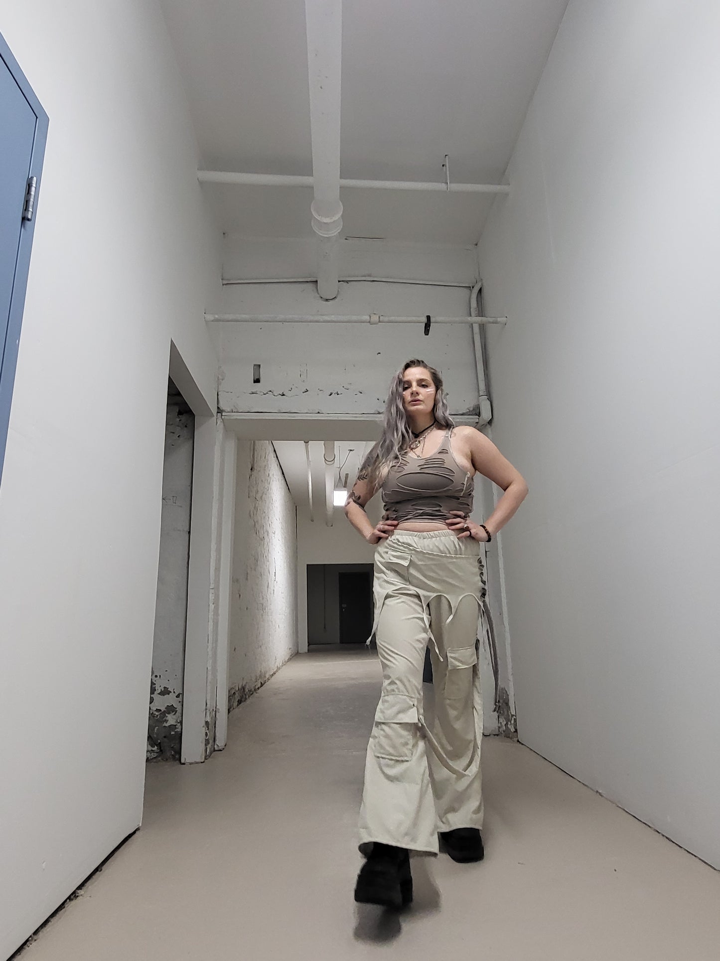 Neutral Cargo Pants